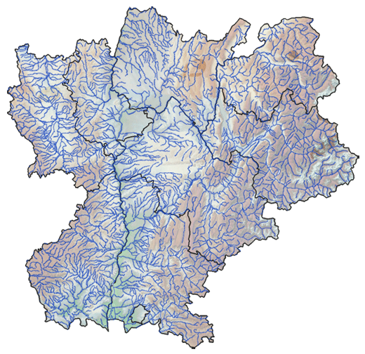 les cours d'eau en Rhône-Alpes