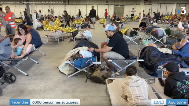 Incendie en Gironde : 6500 personnes évacuées à La Teste de Buch