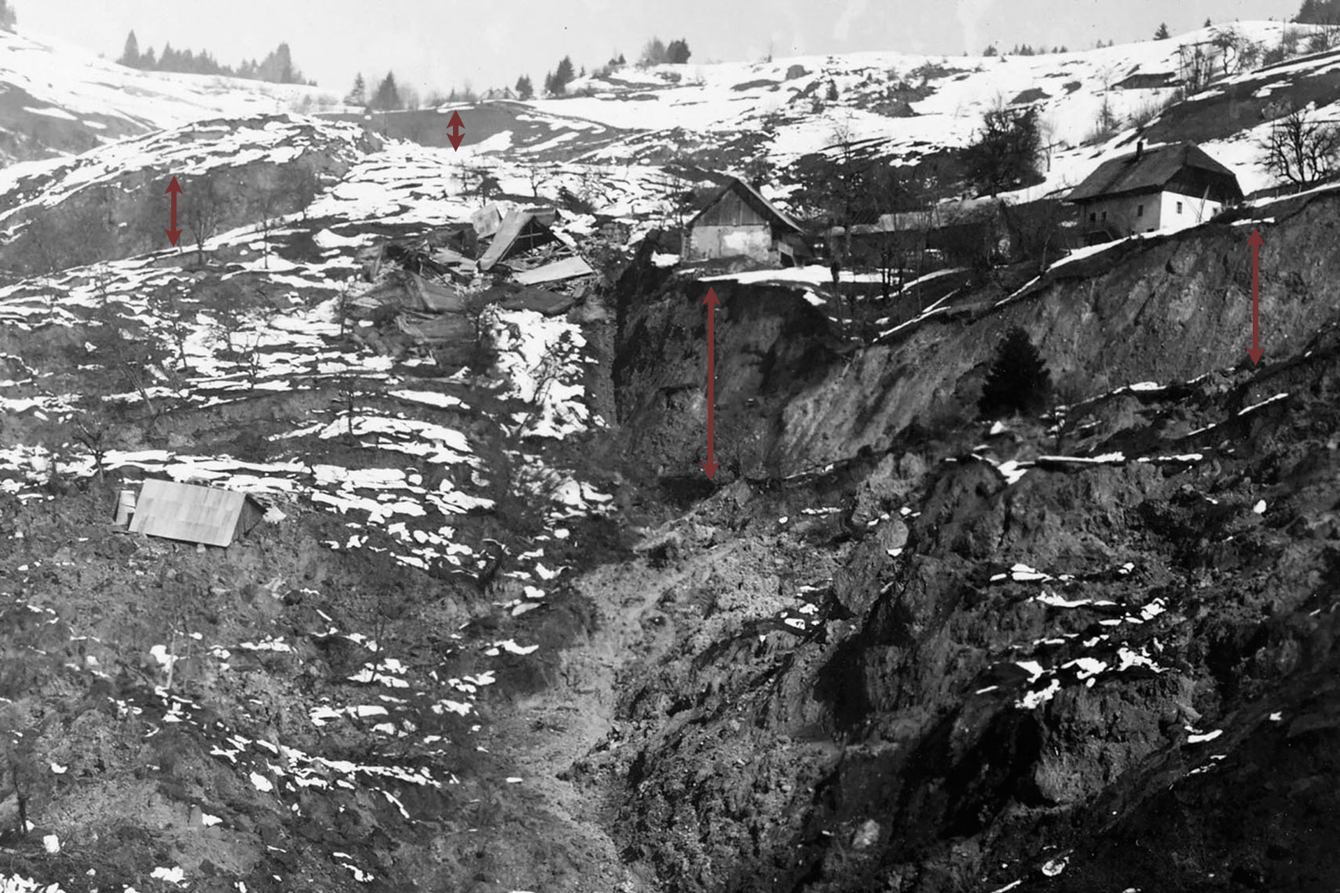 le glissement de terrain du Châtelard le 16 mars 1931